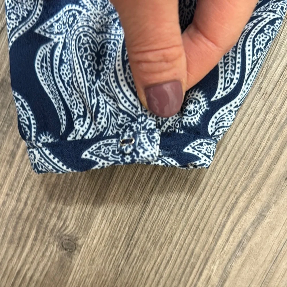 mark. Blue Patterned Dress - Picture 7 of 8